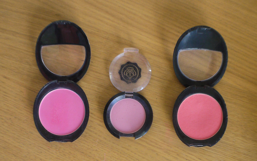 Left To Right: No7 Candy Pink Kryolan for Glossybox Glossy Rosewood No7 Coral Flush